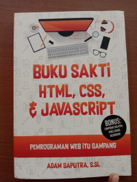 Image of BUKU SAKTI HTML,CSS&JAVASCRIPT